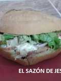 Torta de sobras de carnitas de cerdo