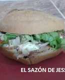 Torta de sobras de carnitas de cerdo