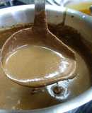 Salsa de chocolate fría para helados