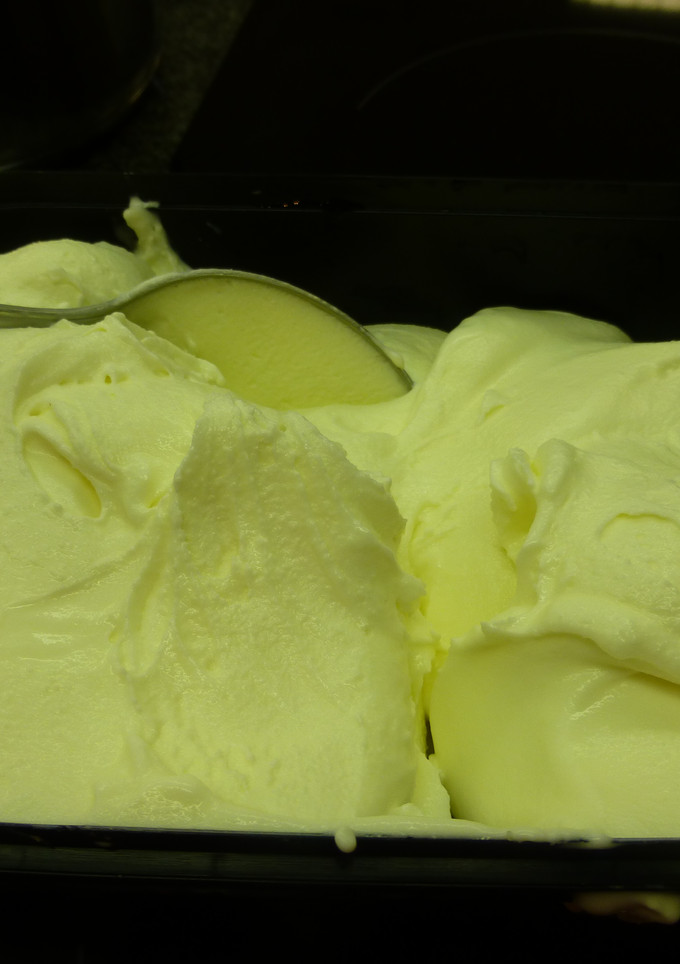 Una foto de Helado de queso casero