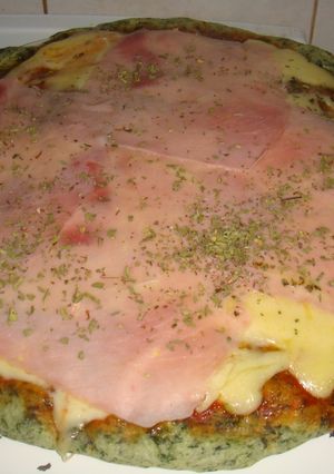 Una foto de Masa de espinaca para pizza