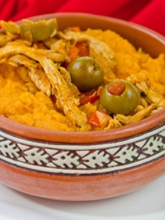 Una foto de Tamal de olla panameño casero
