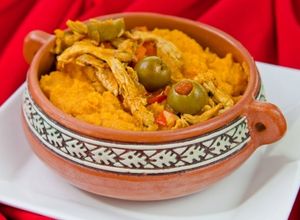 Una foto de Tamal de olla panameño casero