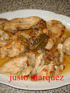 Una foto de Pollo al Jerez