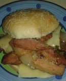 Hamburguesas de res acarameladas caseras de Nona