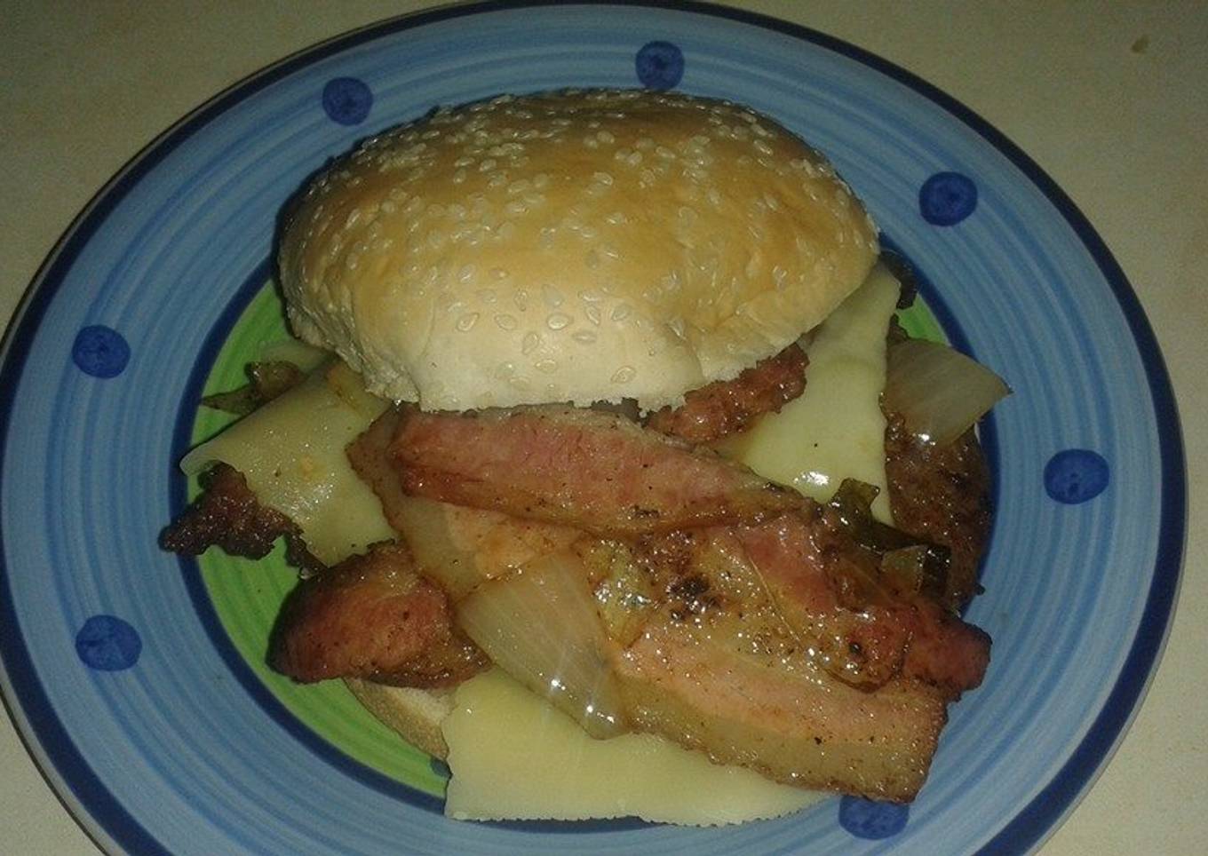 Hamburguesas de res acarameladas caseras de Nona<br />