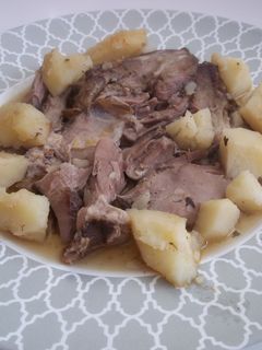 Una foto de Pierna de cordero asada lentamente