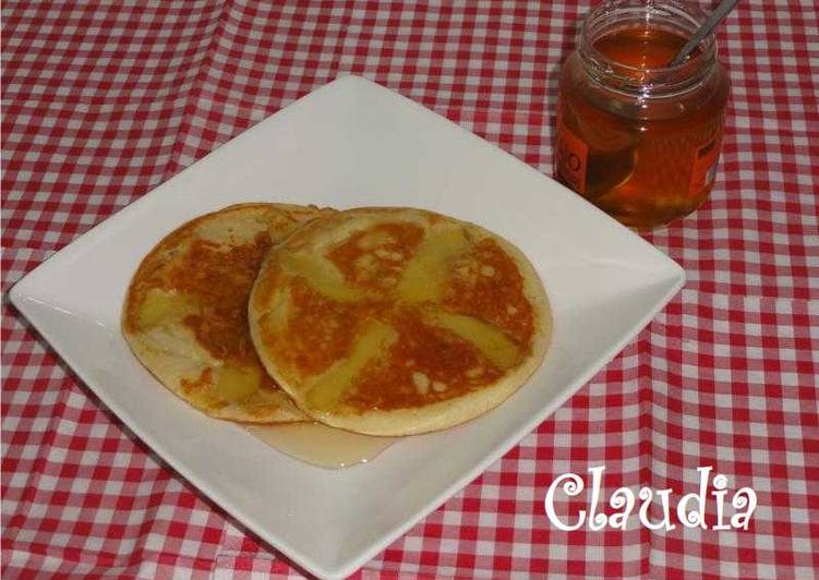 Pancakes de manzana y canela