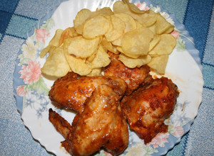 Una foto de Alitas de pollo picantes