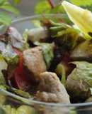 Ensalada con solomillo de pato