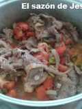 Bistec de espaldilla de res a la mexicana