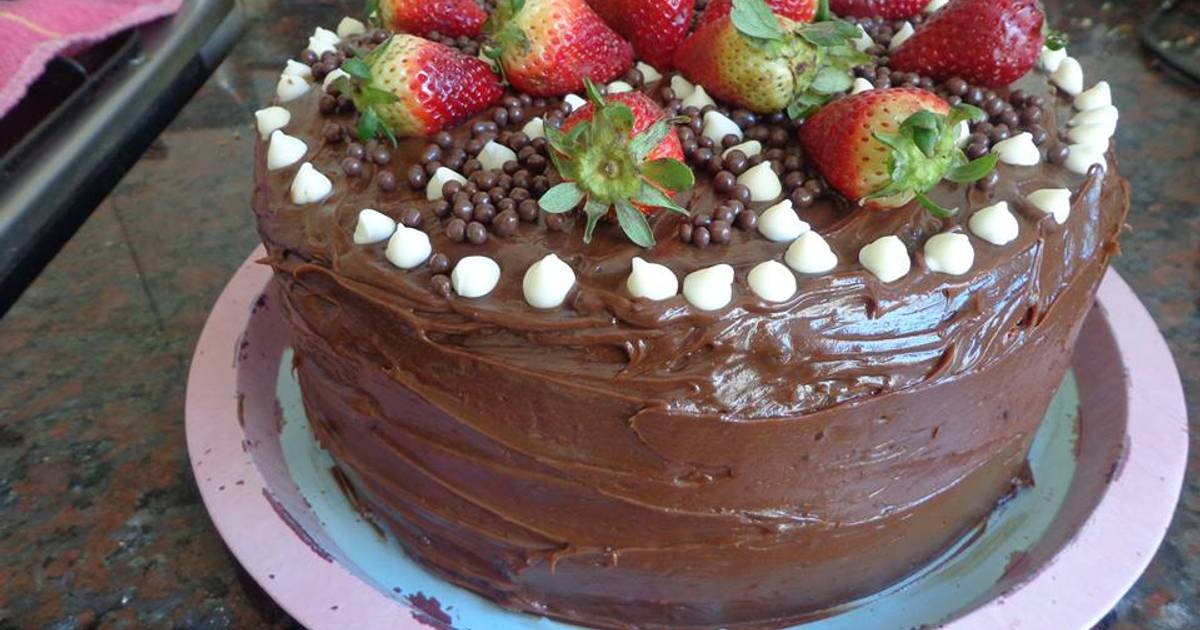 Torta de chocolate para cumpleaños Receta de chicaderosa- Cookpad