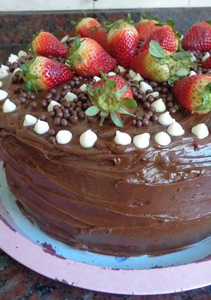 Una foto de Torta de chocolate para cumpleaños