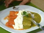 Una foto de enchilada de huevo