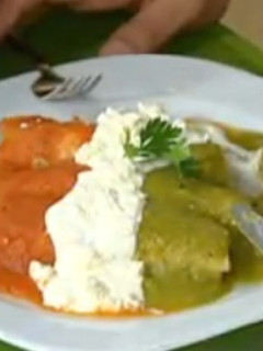 Una foto de Enchiladas mexicanas