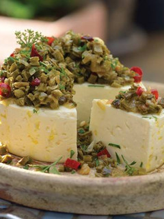 Una foto de Queso y hongos al horno