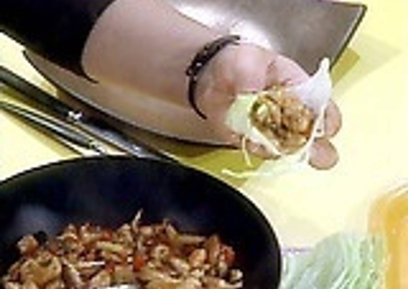 Paquetitos orientales de pollo