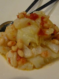 Una foto de Ensalada de bacalao y alubias