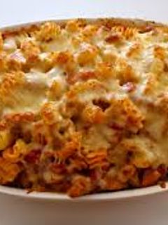 Una foto de Pasta al horno gratinada