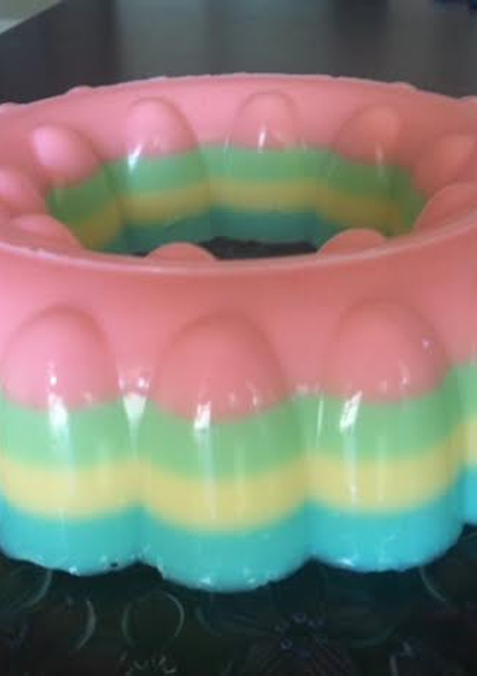 Una foto de Gelatina de colores original