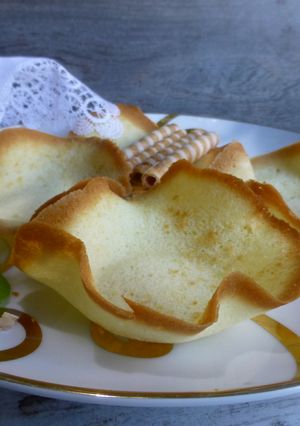 Una foto de Barquillos para tulipas