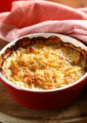 Una foto de Papas gratinadas