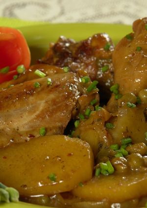 Una foto de Pollo al disco de arado