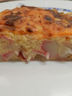 Una foto de Pastel de surimi