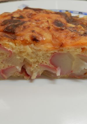 Una foto de Pastel de surimi