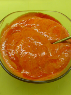 Una foto de Mayonesa de pimientos rojos