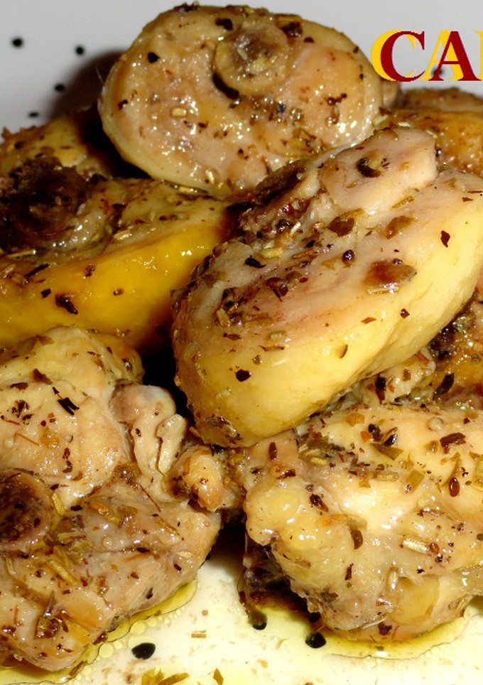 Una foto de Osobuco de pollo asado