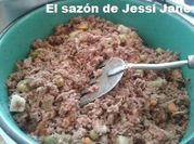 Una foto de ejotes con soya