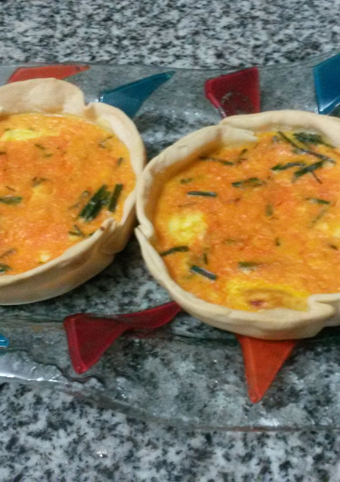 Una foto de Tartines de calabaza, queso y ciboulette