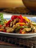 Chicken Fajitas with Teriyaki Sauce