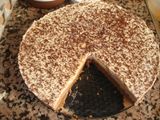 Tarta tres chocolates casera