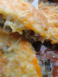 Una foto de Pastel mallorquín de berenjenas con carne picada