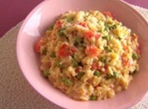Una foto de Orzo a la crema