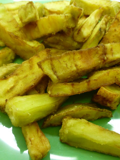 Una foto de Patatas fritas de berenjena