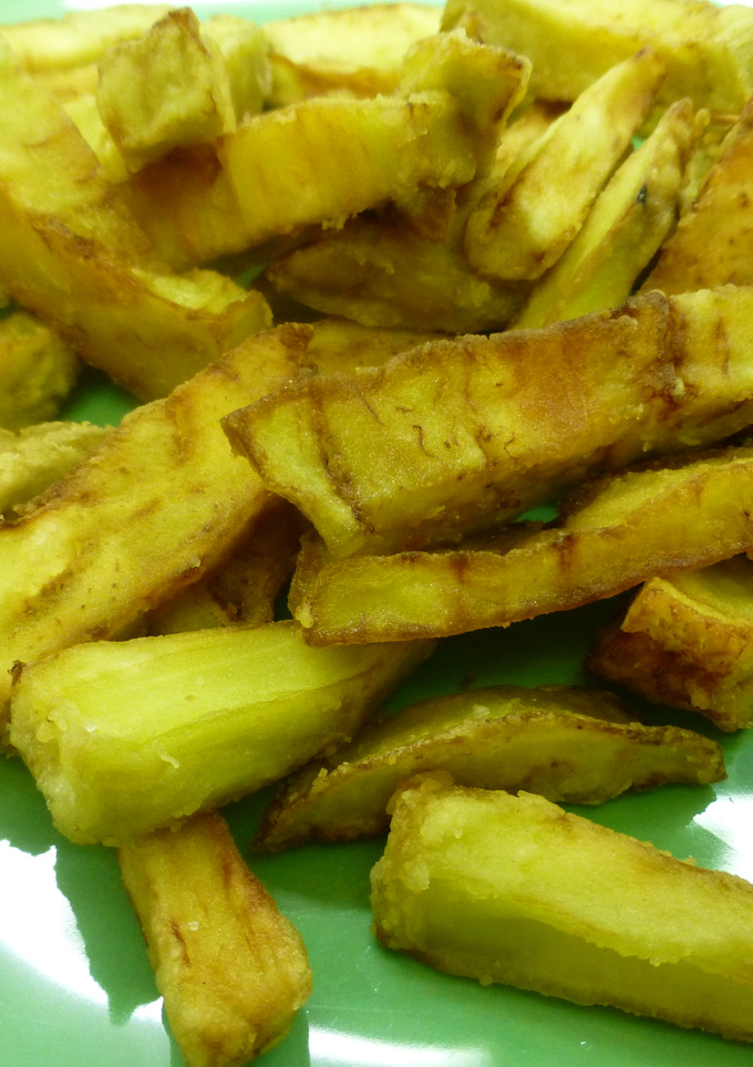 Una foto de Patatas fritas de berenjena