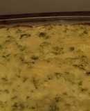 Brócoli gratinada con bechamel al queso y mayonesa