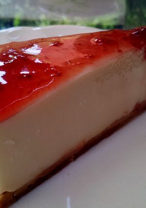 Una foto de Tarta de queso ligera y sin horno