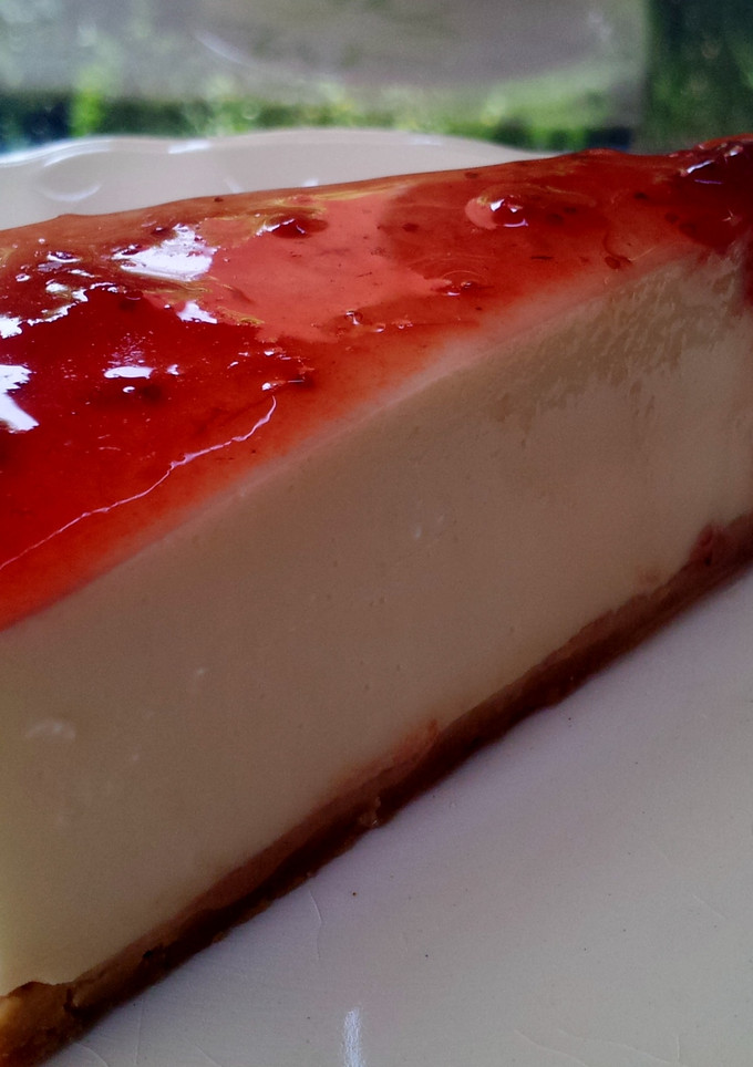 Una foto de Tarta de queso ligera y sin horno