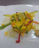 Ensalada de Pollo con Arroz Estilo Thai