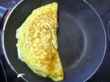 Omelette de jamón y queso