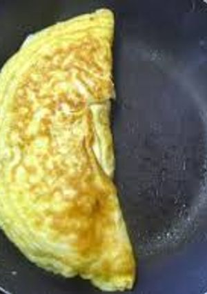 Una foto de Omelette de jamón y queso