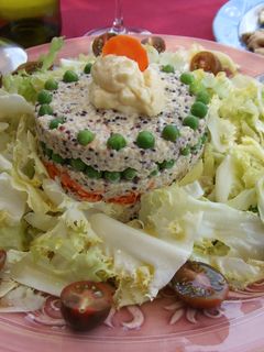 Una foto de Pastel frío de quinoa