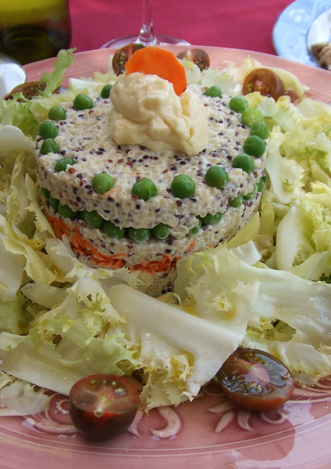 Una foto de Pastel frío de quinoa