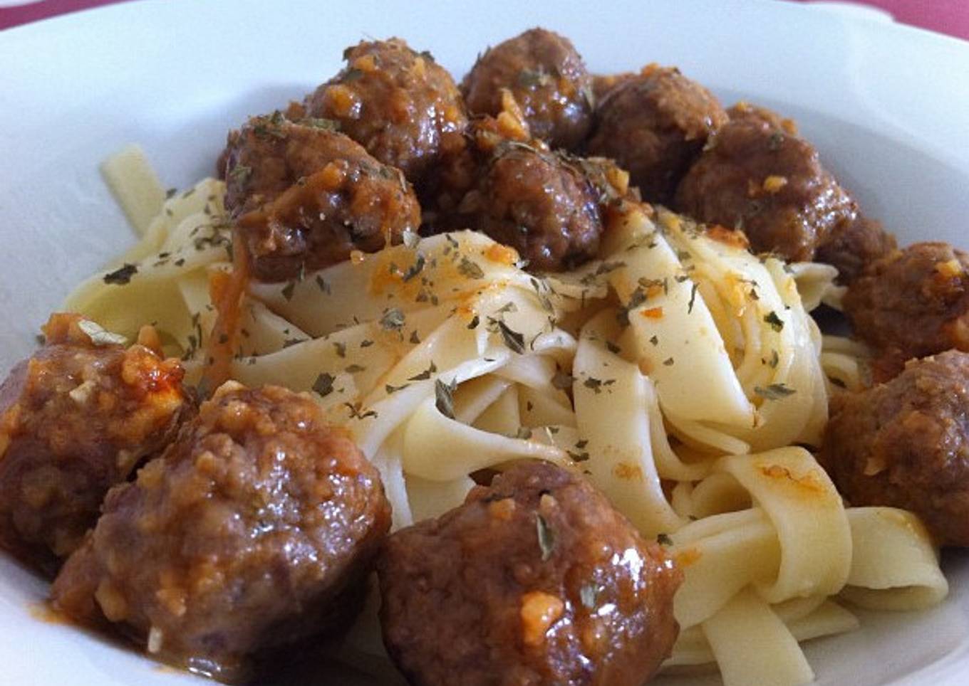 Espagueti con albóndigas ultrarrápidos