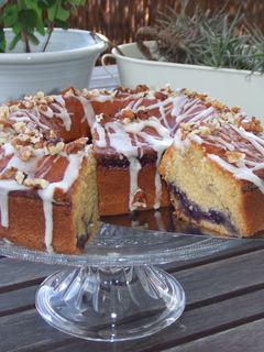 Una foto de Pastel de arándanos al aroma de almendras
