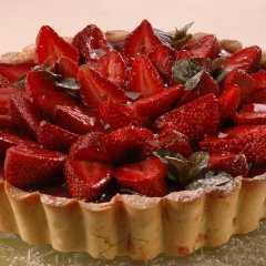 Una foto de Tarta de frutilla fácil